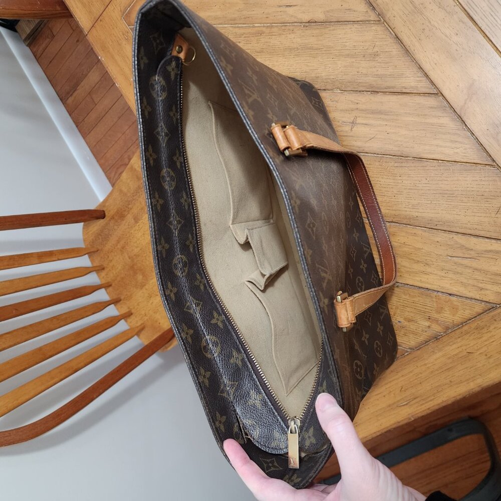 Louis Vuitton Dark Brown Monogram Tote - Picture 3 of 16